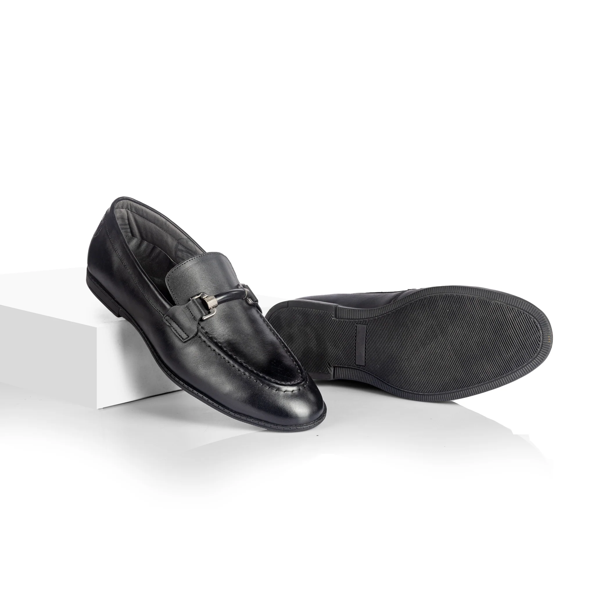 Davin Corded Loafer (Piano Black) - Image 4