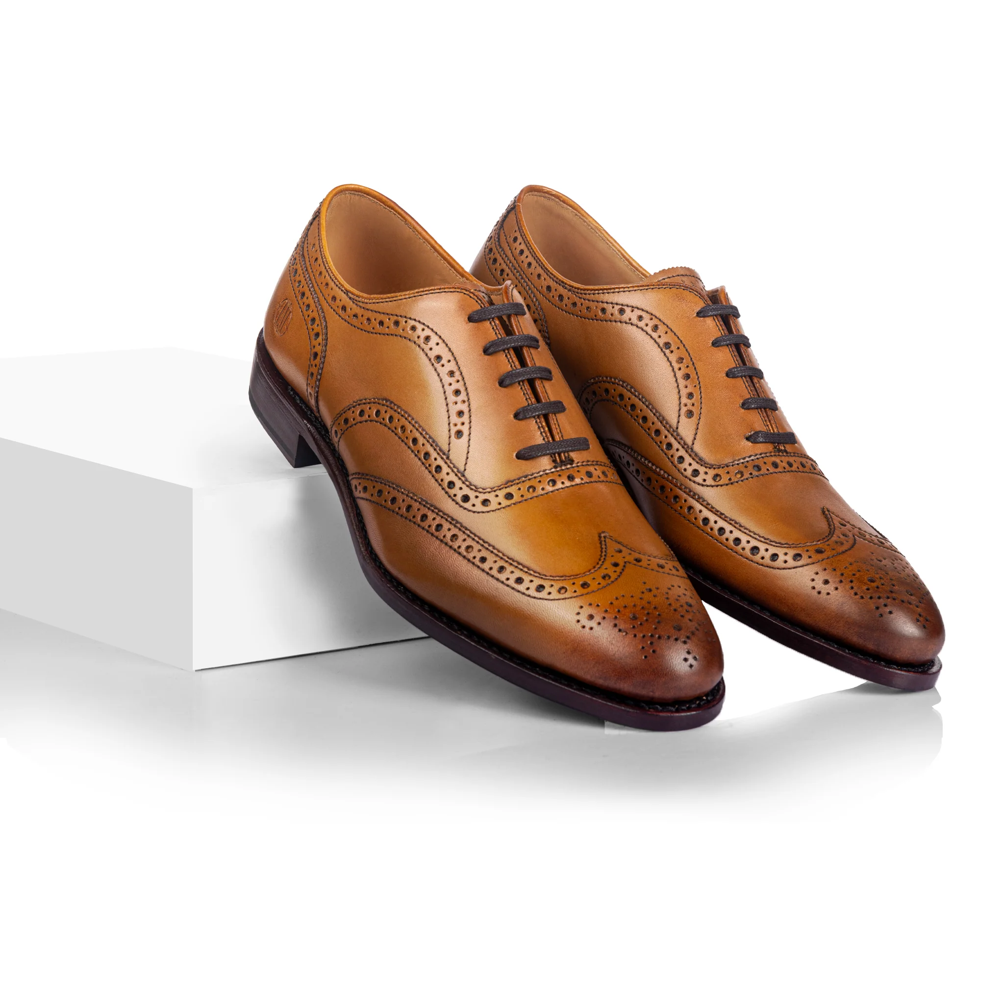 Hamilton Brogue Oxford (Tan) - Image 3