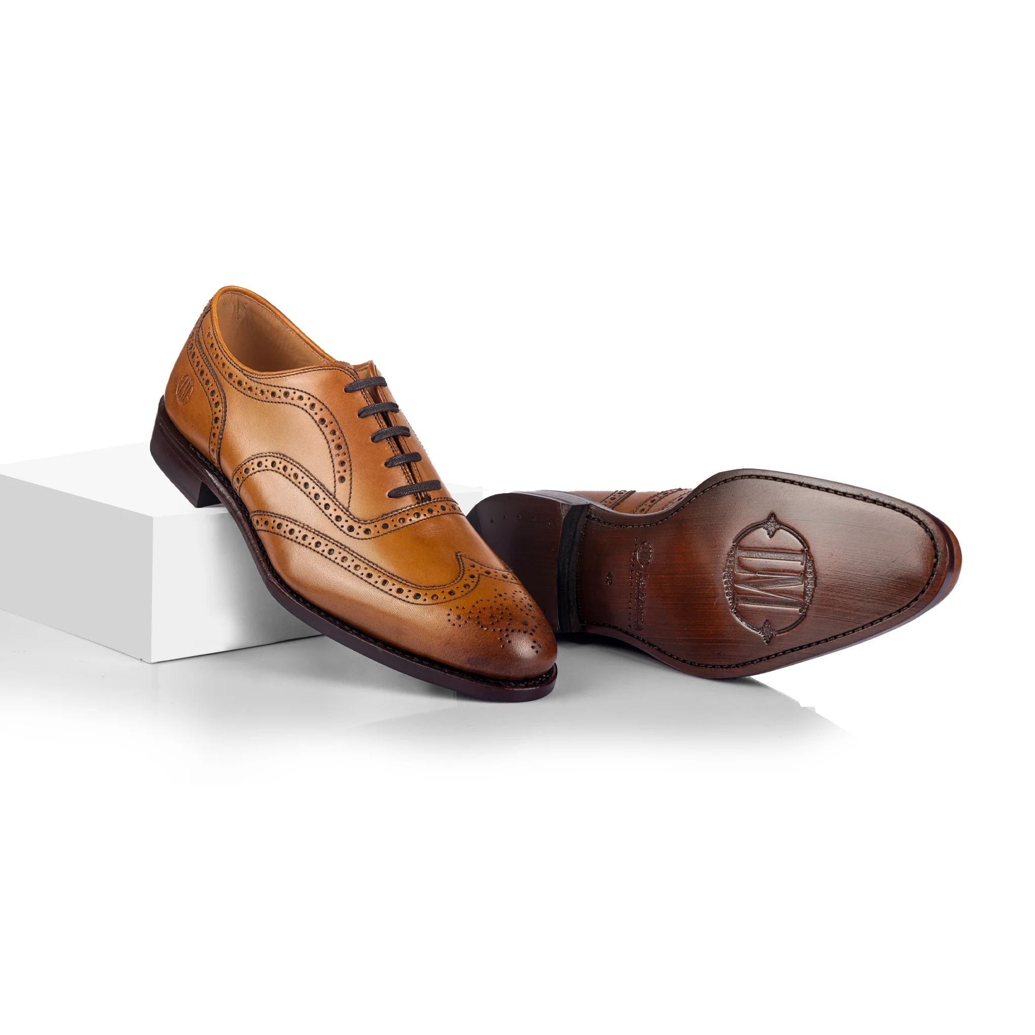 Hamilton Brogue Oxford (Tan) - Image 6