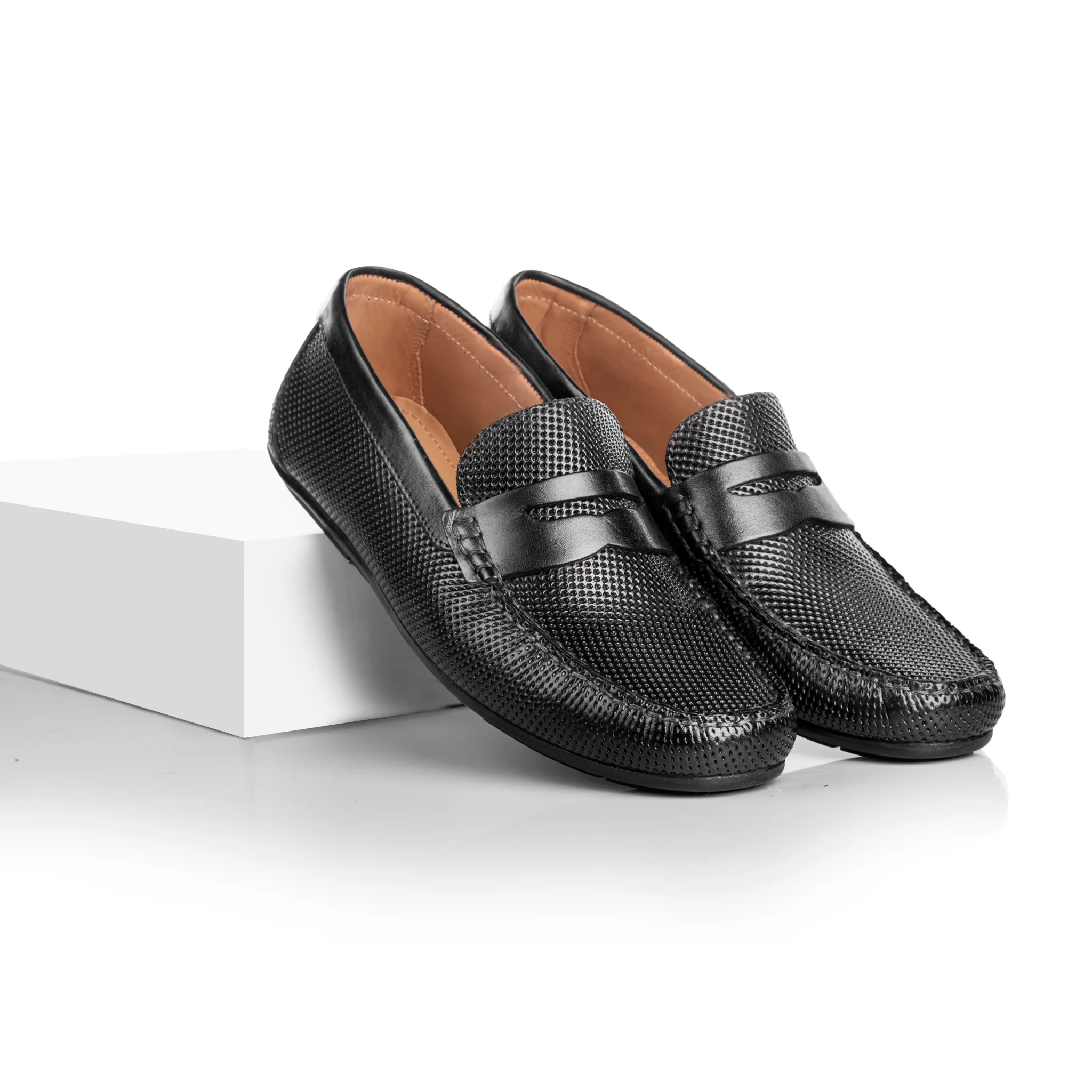 Mason Driving Moccasin (Charcoal Black) - Image 3