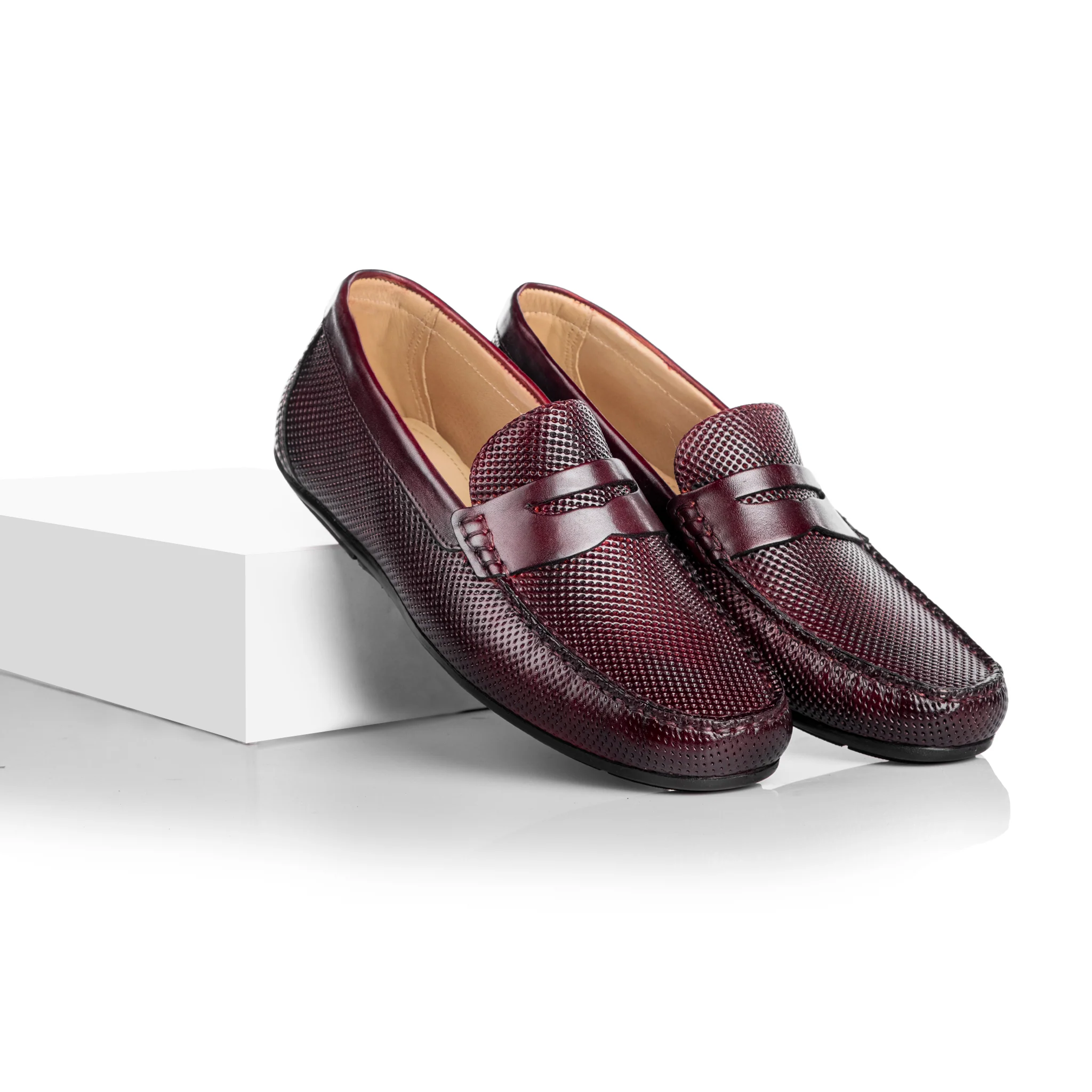Mason Driving Moccasin (Oxblood) - Image 3