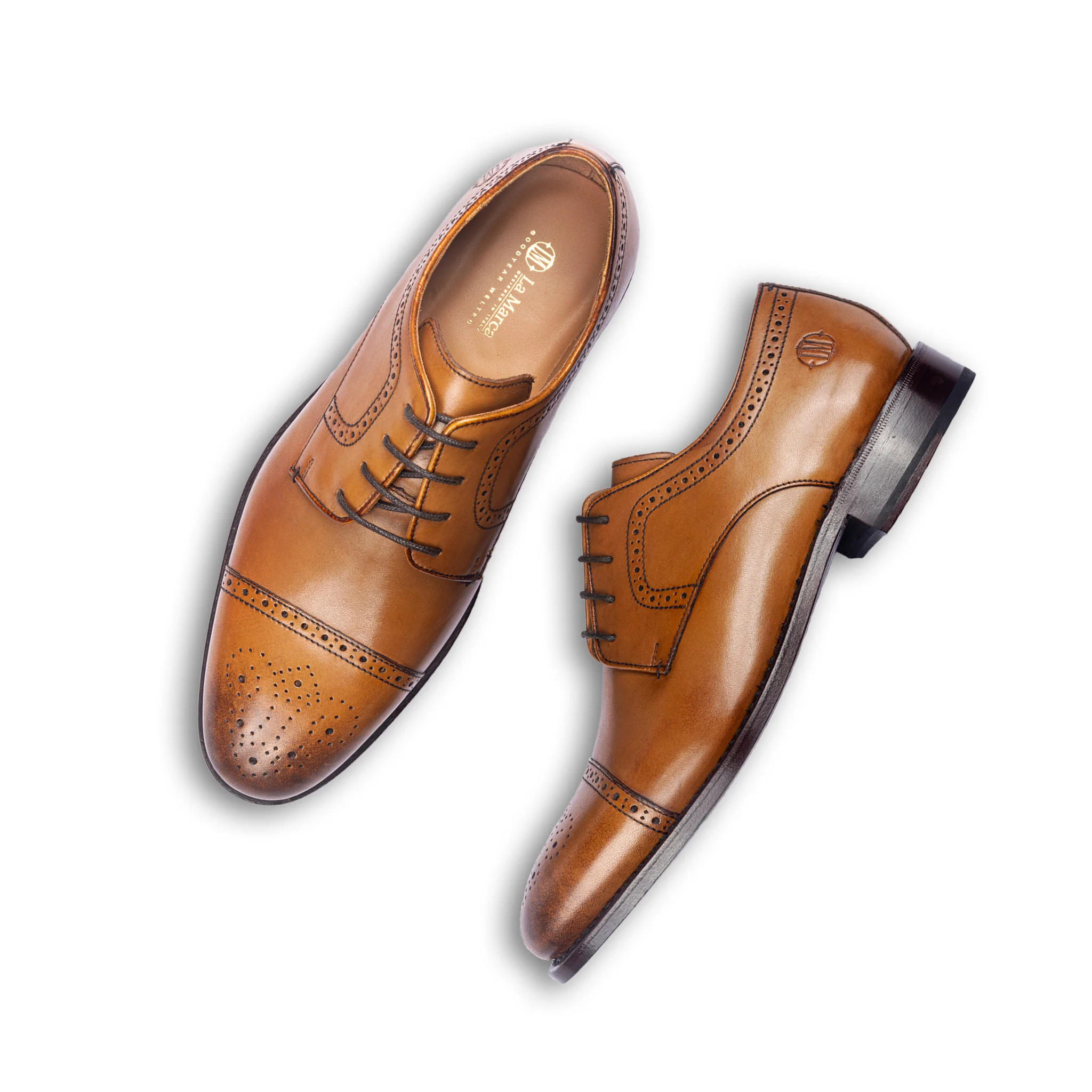 Ricardo Cap Toe Derby (Tan) - Image 6