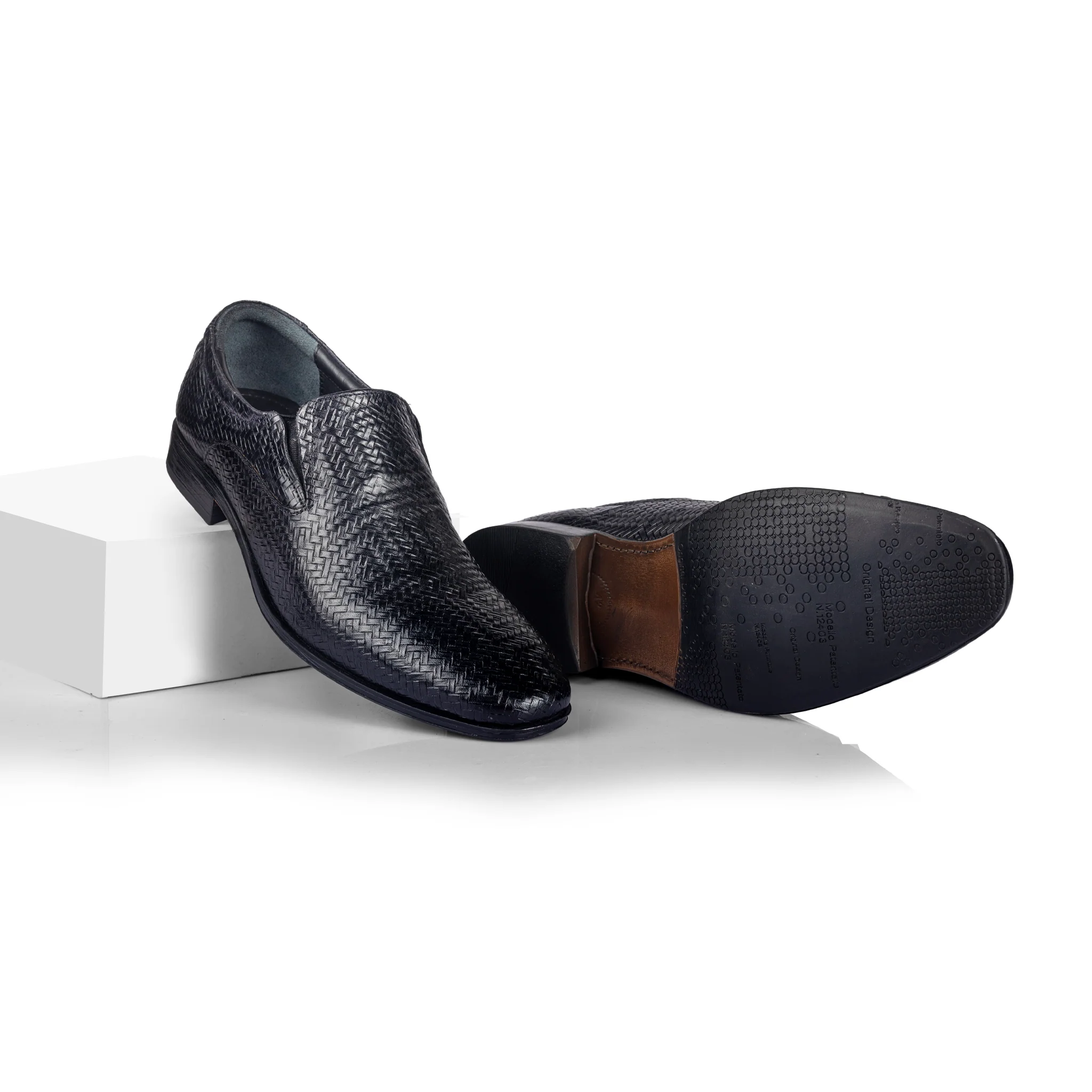 Siena Int. Woven Slipon (Piano Black) - Image 4