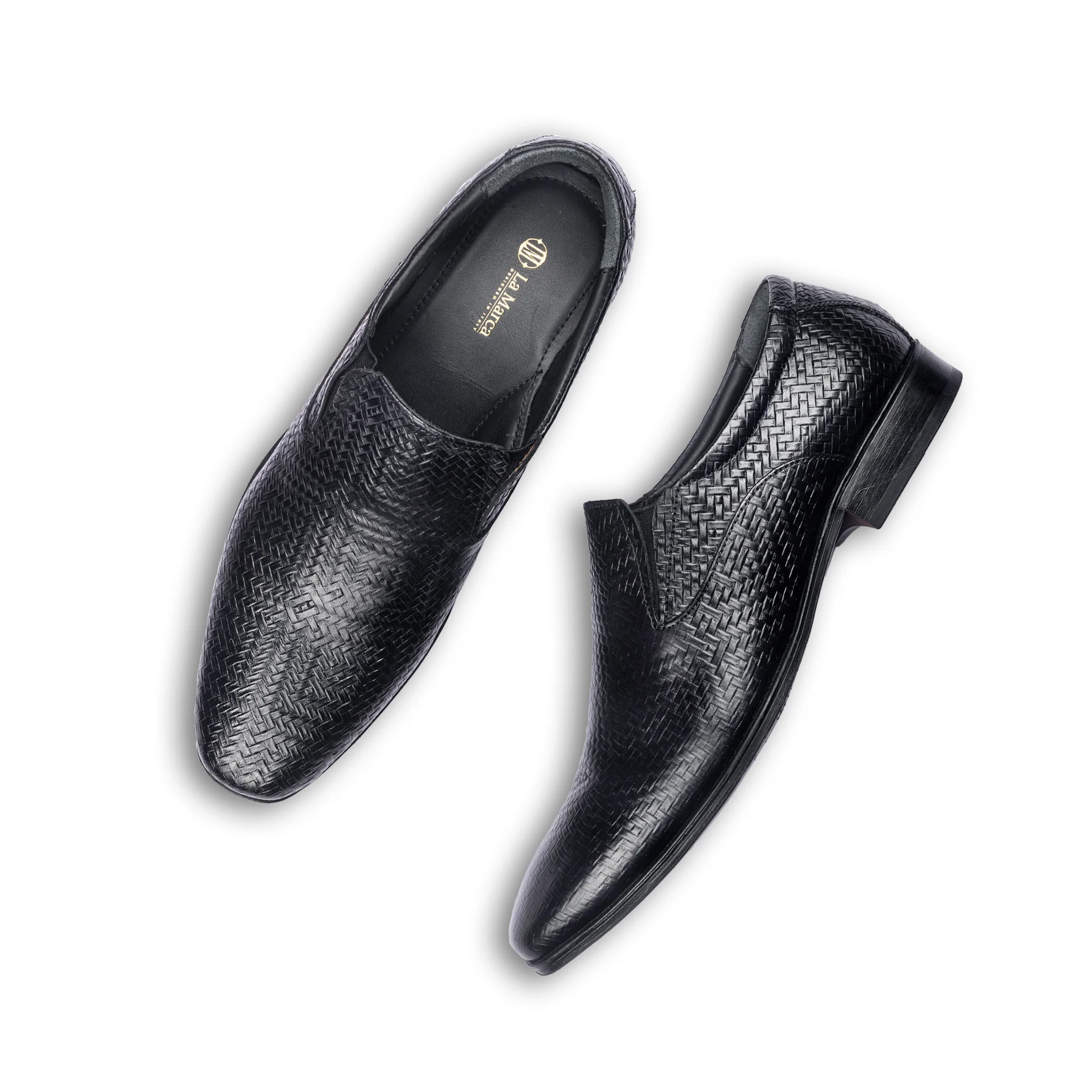 Siena Int. Woven Slipon (Piano Black) - Image 5